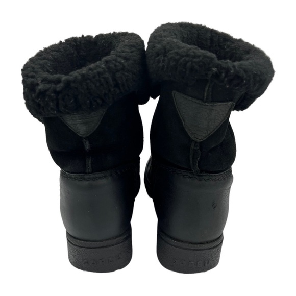 VINTAGE SOREL Shearling Boot Black - Picture 12 of 13